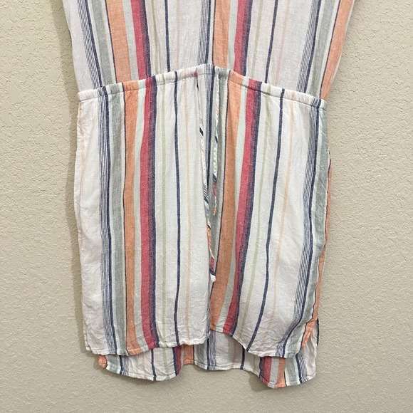 RAILS Wren Striped Linen-blend Tunic Dress in Marrakesh Stripe - Picture 4 of 12